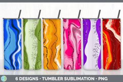 Bundle of six Agate sublimation tumbler designs