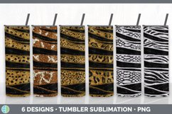 Bundle of six Agate sublimation tumbler designs
