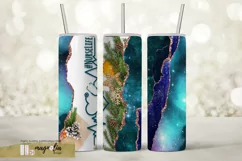 Nurse life XMAS agate tumbler wrap sublimatiion design png Product Image 1
