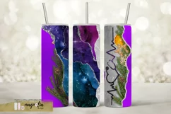 Nurse life XMAS agate tumbler wrap sublimatiion design png Product Image 1