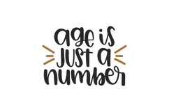 Age Is Just A Number SVG Cut File Product Image 1