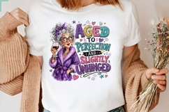 Aged to Perfection Grandma Funny PNG Sublimation Design Product Image 3