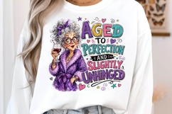 Aged to Perfection Grandma Funny PNG Sublimation Design Product Image 2