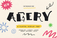 AGERY Playful Display Font Product Image 1