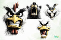 Aggressive Animals Head Clipart Product Image 1