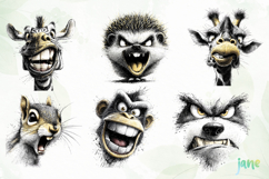 Aggressive Animals Head Clipart Product Image 7