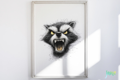 Aggressive Animals Head Clipart Product Image 2
