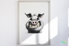 Aggressive Animals Head Clipart Product Image 2