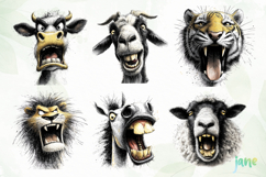Aggressive Animals Head Clipart Product Image 6