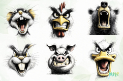 Aggressive Animals Head Clipart Product Image 5