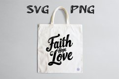 Faith hope love quote Svg Png Product Image 3