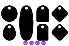 Blank tag shapes vector for labeling Product Image 1