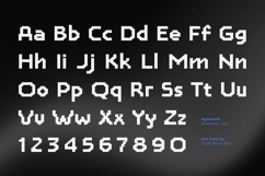 Agnotech - Modern Futuristic Dot Pixel Sans Font Product Image 2