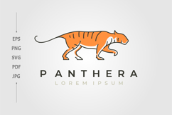 panthera tigris tiger icon logo vector symbol illustration Product Image 1