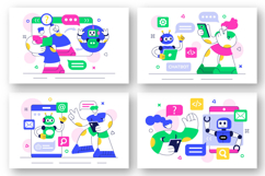 10 AI Chatbot Service Illustration Product Image 2