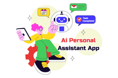 10 AI Personal Assistant App Illustration Product Image 4
