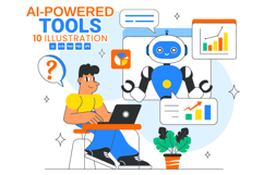 10 AI Powered Tools Illustration Product Image 1