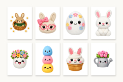 78 Easter Crochet PNG Bundle, Cute Knitted Animals Product Image 6