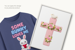 79 Easter Crochet PNG Bundle, Cute Knitted Animals Clipart Product Image 3