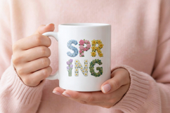 74 Knitted Easter PNG Clipart, 3D Crochet Bunny Product Image 3