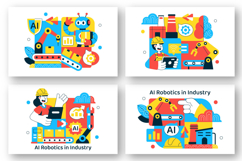 10 AI Robotics In Industry Illustration Product Image 2