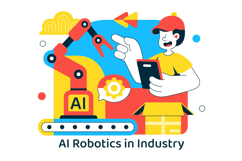 10 AI Robotics In Industry Illustration Product Image 4