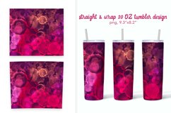 Bright pink tumbler designs| 20 oz Tumbler sublimation Product Image 1