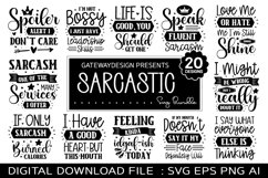 Funny Sarcastic Svg Bundle / 20 Designs Product Image 1