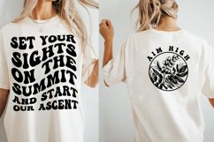 Aim High Back And Front SVG, Inspirational SVG Design Product Image 4
