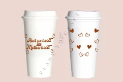 aint no hood like motherhood starbucks 16oz hot cup wrap svg presized template for tumbler grande