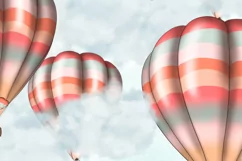 Hot Air Balloon Tumbler Digital Sublimation Design Product Image 5