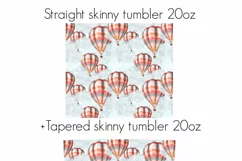 Hot Air Balloon Tumbler Digital Sublimation Design Product Image 4