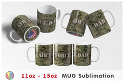 Camouflage Pattern - 11oz-15oz Mug and Bottom Design. Product Image 2