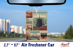 Car Air Freshener sublimation Vintage Japan Product Image 1