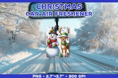 Christmas Car Air Freshener Sublimation Design Template PNG Product Image 1