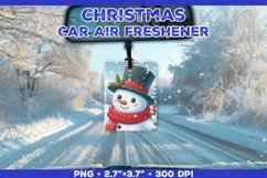 Christmas Car Air Freshener Sublimation Design Template PNG Product Image 1