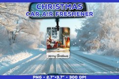 Christmas Car Air Freshener Sublimation Design Template PNG Product Image 1