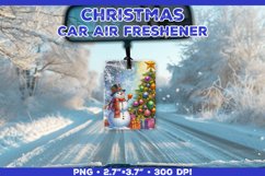 Christmas Car Air Freshener Sublimation Design Template PNG Product Image 1