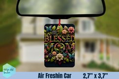 Air Freshener Car | Blessed Mom Floral Product Image 1