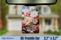 Air Freshener Car | 3D Flowers PNG Product Image 1