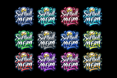 Softball Mom Airbrushed PNG Product Image 2