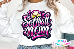 Softball Mom Airbrushed PNG Product Image 4