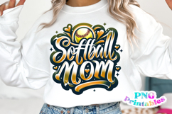 Softball Mom Airbrushed PNG Product Image 7