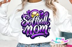 Softball Mom Airbrushed PNG Product Image 9