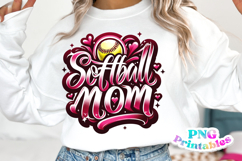 Softball Mom Airbrushed PNG Product Image 5