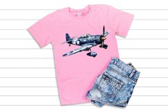 Fighter Aircraft Watercolor Sublimation Clipart Product Image 3