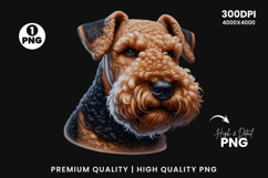 airedale terrier clipart, airedale png, dog clipart, dog png, sublimation design, happy dog art, pet clipart, animal png, dog lover gift, printable clipart