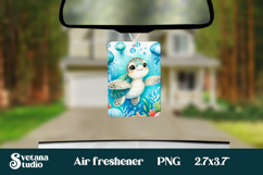 Cute sea turtle car air freshener | Air freshener PNG Product Image 1