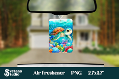 Cute sea turtle car air freshener | Air freshener PNG Product Image 1