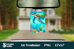 Cute sea turtle car air freshener | Air freshener PNG Product Image 1